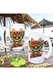 Aloha buzlu ya da buzsuz bira bardağı