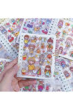 12 Sayfa spiralli kız sticker çıkartma kitabı