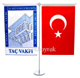 T- tipi Ofis masa bayrağı (10 cm)