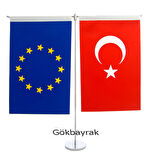 T- Tipi Devlet Masa Bayrağı (15'lik)