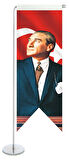 Kırlangıç Atatürk masa bayrağı (10'luk)