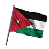 Ürdün Bayrakları 100x150 cm