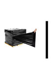 PALET STREÇ FİLM SİYAH RENK 50 CM 300 METRE 23 MİCRON 3 KG ENDÜSTRİYEL
