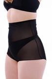 Siyah   Lazer Tül Toparlayıcı Slip Hayalet Külot Korse