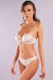 Gala Balconette Foam Cup Lace Bra, Ten Konforlu Ve Şık Sütyen, Strapless
