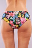Garden Boy Short, Kadın Dantelli Çiçek Baskılı Şort Külot