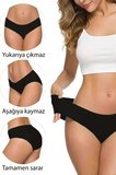 Adet Kadın Dikişsiz Lazer Kesim Esnek İz Yapmayan Külot S