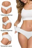 Adet Kadın Dikişsiz Lazer Kesim Esnek İz Yapmayan Külot S