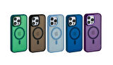 İphone 12 Blue Sky Magsafe Kılıf Kapak Koruma Siyah
