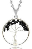 Sertifikalı Siyah Turmalin Hayat Ağacı Kolye