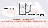 Gkn 302374 Aks Kafası Ic-Volkswagen Transporter T4 2.4 2.4 701498103A