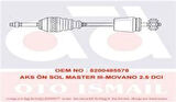 Gkn 303505 Aks Ön Sol Master III-Movano 2.5 DCI ABS'li 51 Diş 8200178624