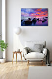 Dekoratif Duvar Tablosu Temperli Cam Tablo 36x23 cm
