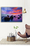 Dekoratif Duvar Tablosu Temperli Cam Tablo 36x23 cm