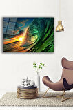 Dekoratif Duvar Tablosu Temperli Cam Tablo 36x23 cm