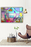 Dekoratif Duvar Tablosu Temperli Cam Tablo 36x23 cm