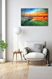 Dekoratif Duvar Tablosu Temperli Cam Tablo 36x23 cm