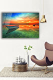Dekoratif Duvar Tablosu Temperli Cam Tablo 36x23 cm