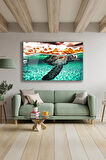 Dekoratif Duvar Tablosu Temperli Cam Tablo 36x23 cm