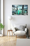 Dekoratif Duvar Tablosu Temperli Cam Tablo 36x23 cm