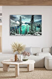 Dekoratif Duvar Tablosu Temperli Cam Tablo 36x23 cm
