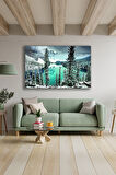 Dekoratif Duvar Tablosu Temperli Cam Tablo 36x23 cm