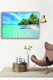 Dekoratif Duvar Tablosu Temperli Cam Tablo 36x23 cm