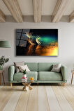 Dekoratif Duvar Tablosu Temperli Cam Tablo 36x23 cm