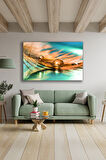 Dekoratif Duvar Tablosu Temperli Cam Tablo 36x23 cm