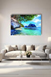 Dekoratif Duvar Tablosu Temperli Cam Tablo 36x23 cm