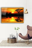 Dekoratif Duvar Tablosu Temperli Cam Tablo 36x23 cm