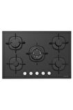 Silverline Siyah Cam Ankastre Set 5 Yıl Garanti (3457 Soho 60+cs5365b01+bo6504b01)