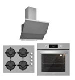 Silverline Gri Cam Ankastre Set 3420 Classy 60+cs5343s01+bo6502s02