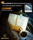 Glocusent Şarjlı LED Masa, Kitap Lambası Çalışma, Okuma, Tamirci Ergonomik Esnek Şarjlı Type C