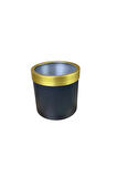 Gold Kemerli 30x30 Siyah Saksı