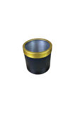 Gold Kemerli 30x30 Siyah Saksı