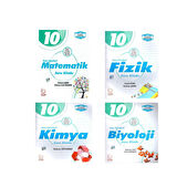 Palme 10.Sınıf Fen Lisesi Matematik Fizik Kimya ve Biyoloji Soru Bankası Seti 4 Kitap