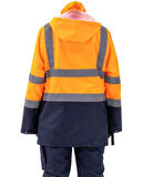 5+1 OXFORD PARKA- İÇİ ÇIKMALI KABAN TURUNCU-LACİVERT