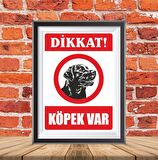 DİKKAT KÖPEK VAR İKAZ TABELASI 25X35CM