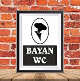 BAYAN WC İKAZ TABELASI 25X35CM