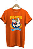 Temel Reis Popeye Gym Baskılı %100 Pamuk Basic T-shirt Normal Beden Tişört