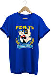Temel Reis Popeye Gym Baskılı %100 Pamuk Basic T-shirt Normal Beden Tişört