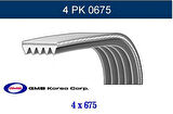 GMB 4PK0675 Kanallı Kayış Hyundai Getz-Bravo-Punto-Palio-Siena 1.2 8V 