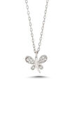 Kadın Kelebek Tasarım Minimal  925 Ayar Gümüş Kolye
