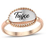 Harem Altın İsimli Gümüş Rose Yüzük GMS1987