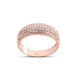 Mikro Rose Renk Gümüş Alyans  GMS212