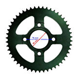 GMS Cross Cg 125 150 Arka Dişli 50T Takozlu Göbek İçin