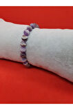 Sertifikalı Uruguay Ametist Doğal Taş Bileklik 8 Mm