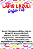 Sertifikalı Tüp Şişelerde Kırık Doğal Taşlar (LAPİS LAZULİ TAŞI DELİKLİ) 5x3cm Büyük Boy