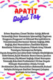 Sertifikalı Tüp Şişelerde Kırık Doğal Taşlar (APATİT TAŞI DELİKLİ) 5x3cm Büyük Boy